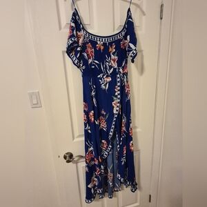 Jealous Tomato Navy Floral Maxi Dress
